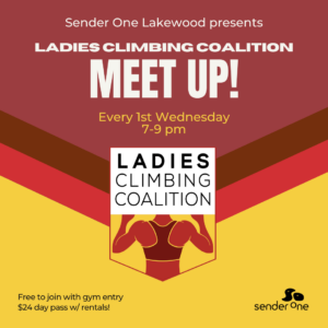 Ladies Climbing Coalition Meetup Flyer